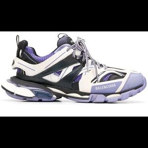 BALENCIAGA WOMEN TRACK SNEAKER IN PURPLE / BLACK